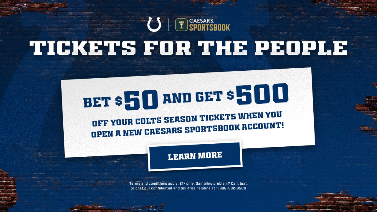 Indianapolis Colts 2022 season tickets are officially on sale