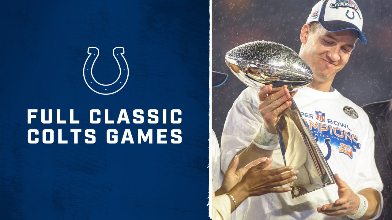 Check out entire Indianapolis Colts Classic games from start to finish