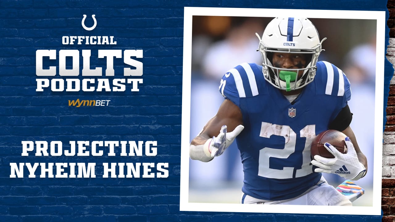 Nyheim Hines Football Paper Poster Colts 2 - Nyheim Hines