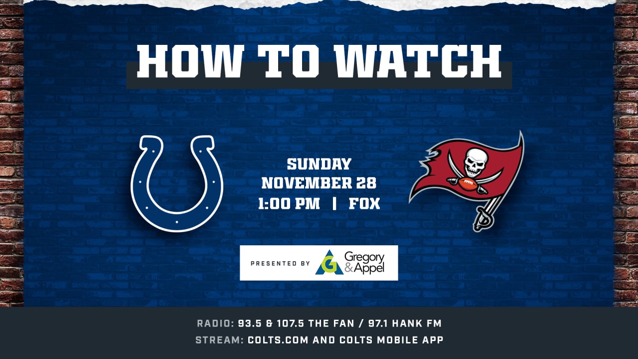 How to watch Buccaneers vs. Colts: Game time, TV schedule, online stream,  odds, announcers and more - Bucs Nation