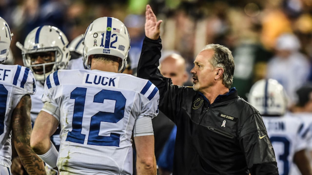 Chuck Pagano on Colts QB Andrew Luck: 'He's been through hell.'