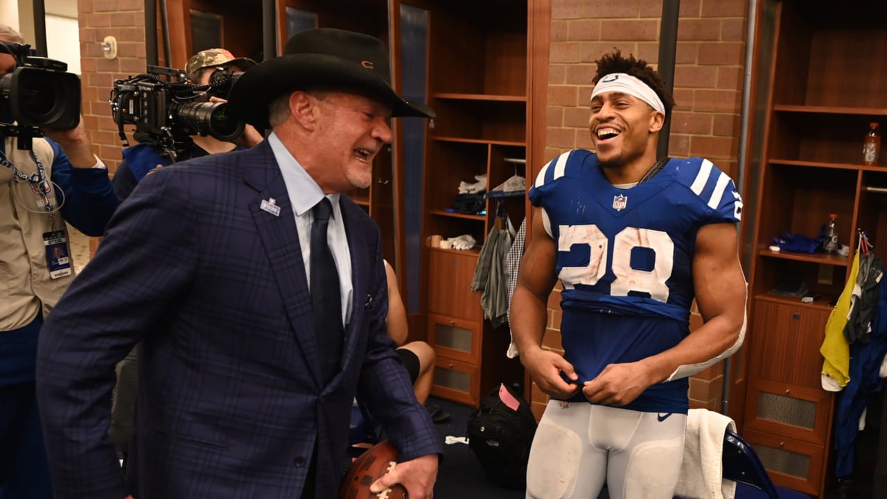 Locker Room Celebration: Colts vs. Patriots