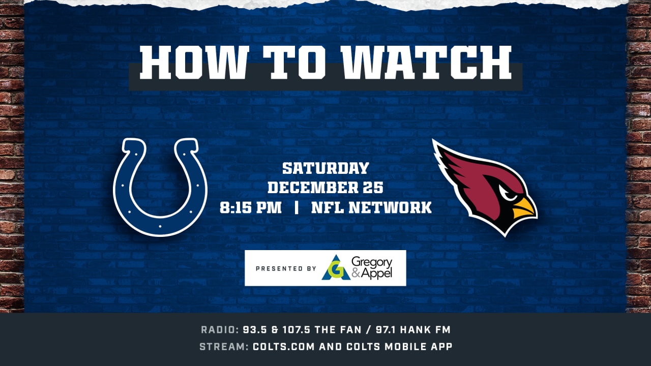 Arizona Cardinals Vs. Indianapolis Colts Live Stream: How To Watch