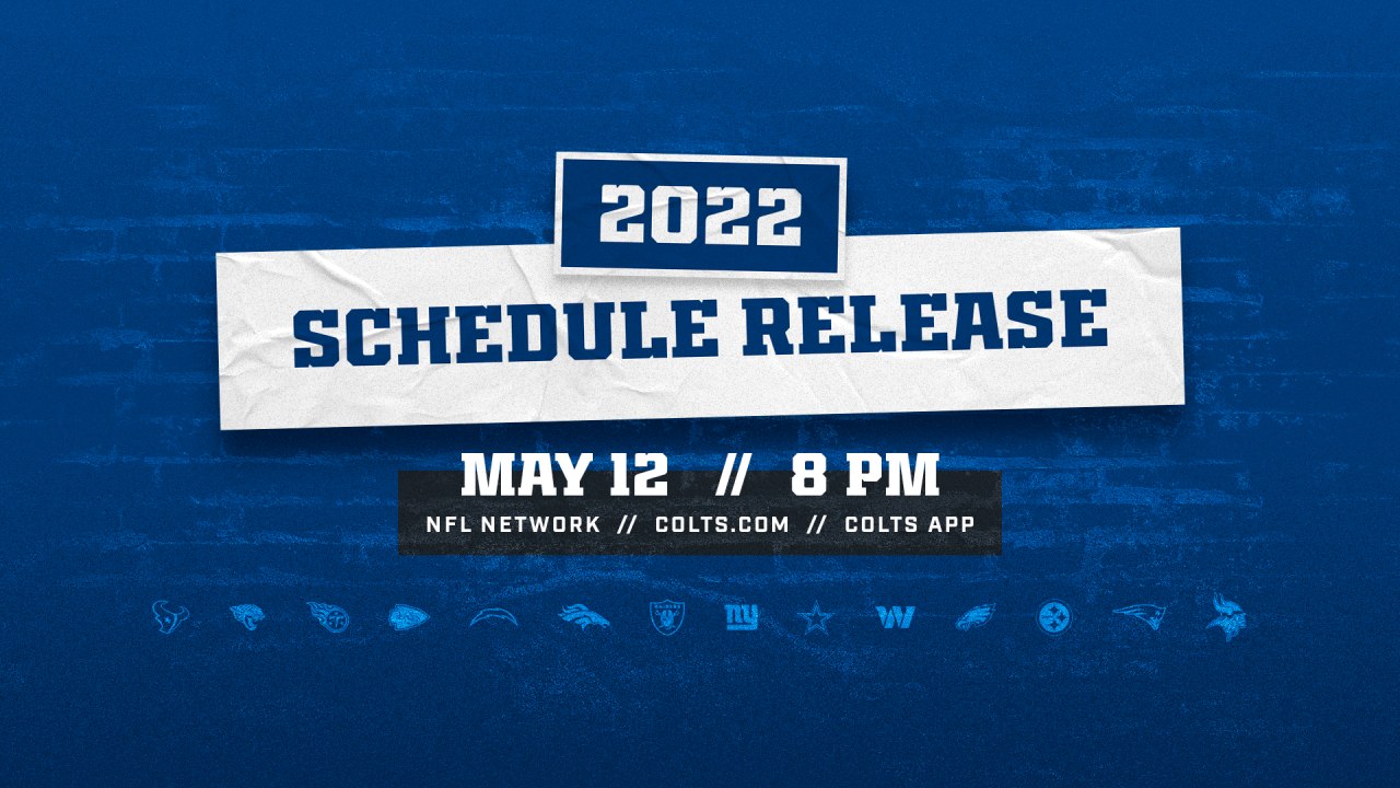 Colts' 2023 schedule to be unveiled Thursday, May 11