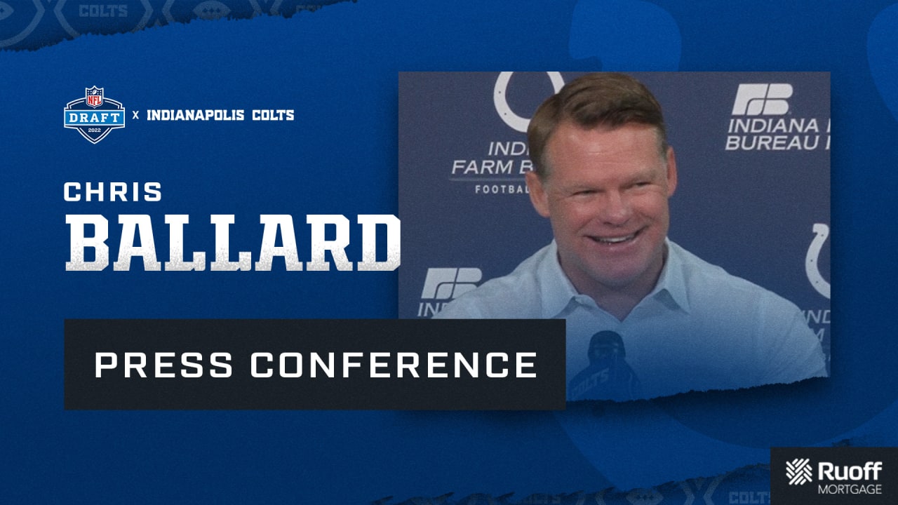 Chris Ballard Press Conference, 2022 NFL Combine, GM Chris Ballard speaks  to the media at the 2022 NFL Combine in Indianapolis., By Indianapolis  Colts