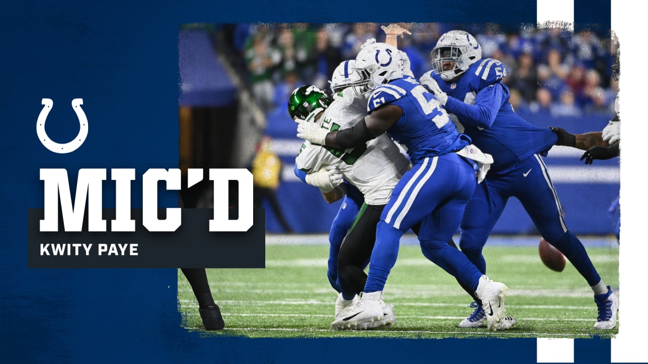 Mic'd Up: Kwity Paye Vs. New York Jets