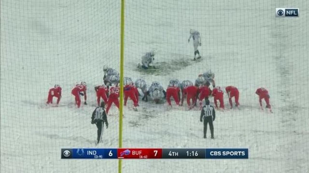 Bills and Colts Play in a Whiteout After Snow Takes Over Stadium