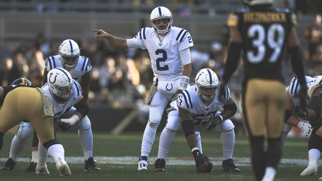 Indianapolis Colts backup quarterback Brian Hoyer stepped in for