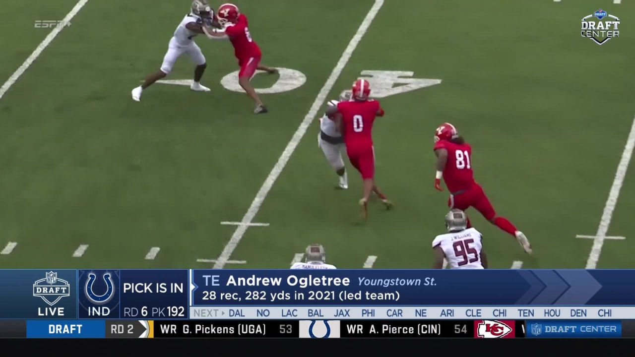 Colts select Andrew Ogletree with No. 192 pick in 2022 draft