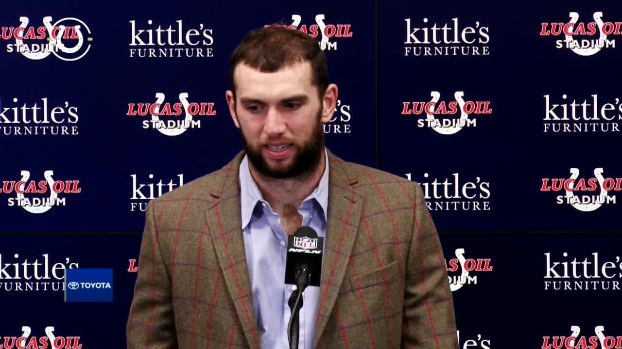 Andrew Luck -- Thin Margin of Victory  On His Head