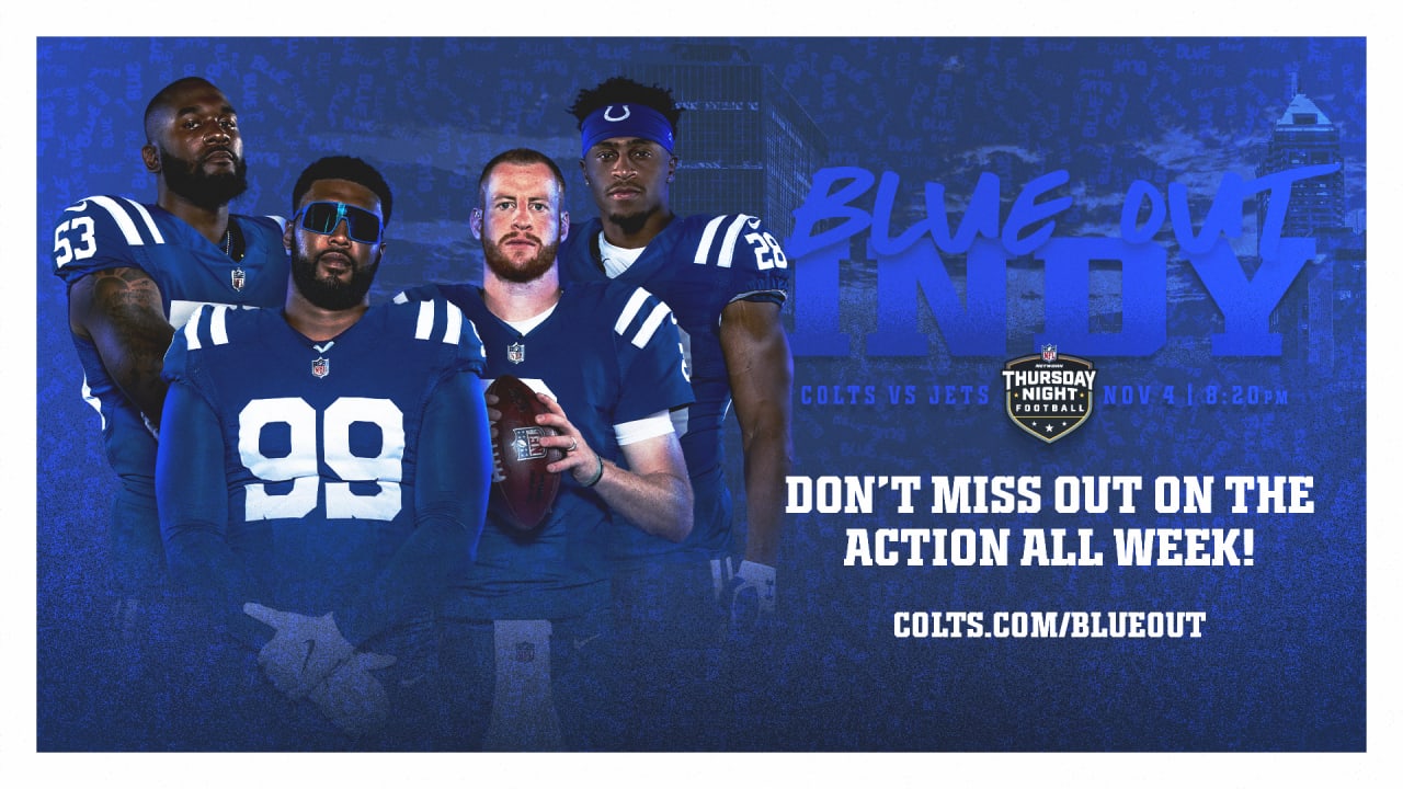 Blue Out Week! Colts Fans, get ready for the Thursday Night