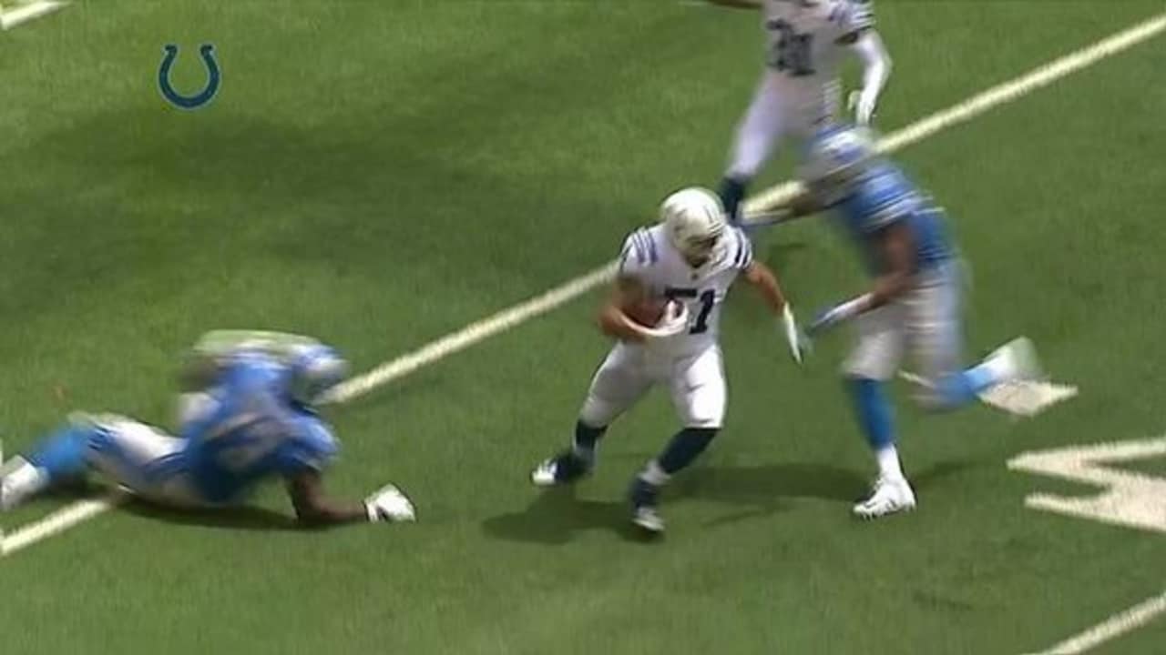 HIGHLIGHT: Matthew Stafford's Pass Ping-pongs To Colts' John Simon For ...