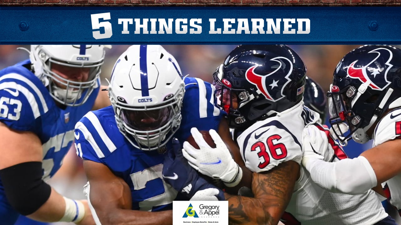 5 Things Learned, Colts vs. Texans Week 18