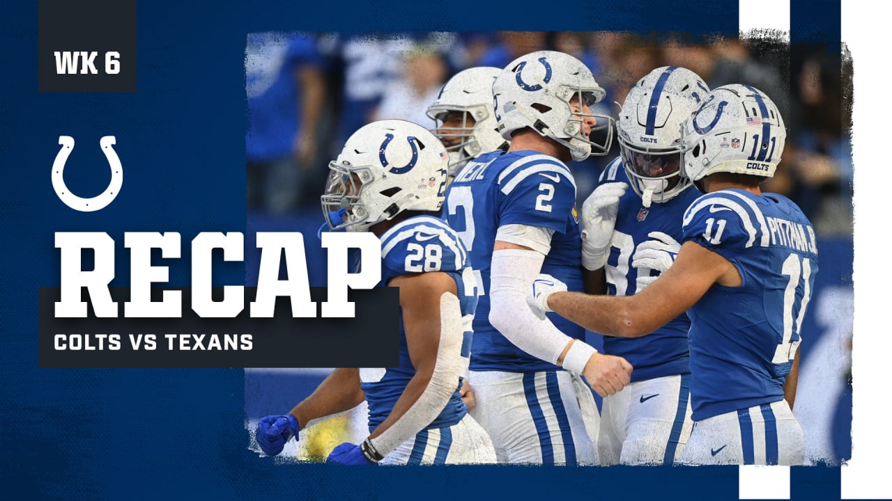 Colts vs. Texans: Live updates, highlights from NFL Week 6 action