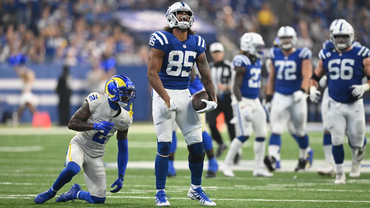 Colts’ Tight End Drew Ogletree Scores First Career Touchdown in Tough Overtime Loss to Rams