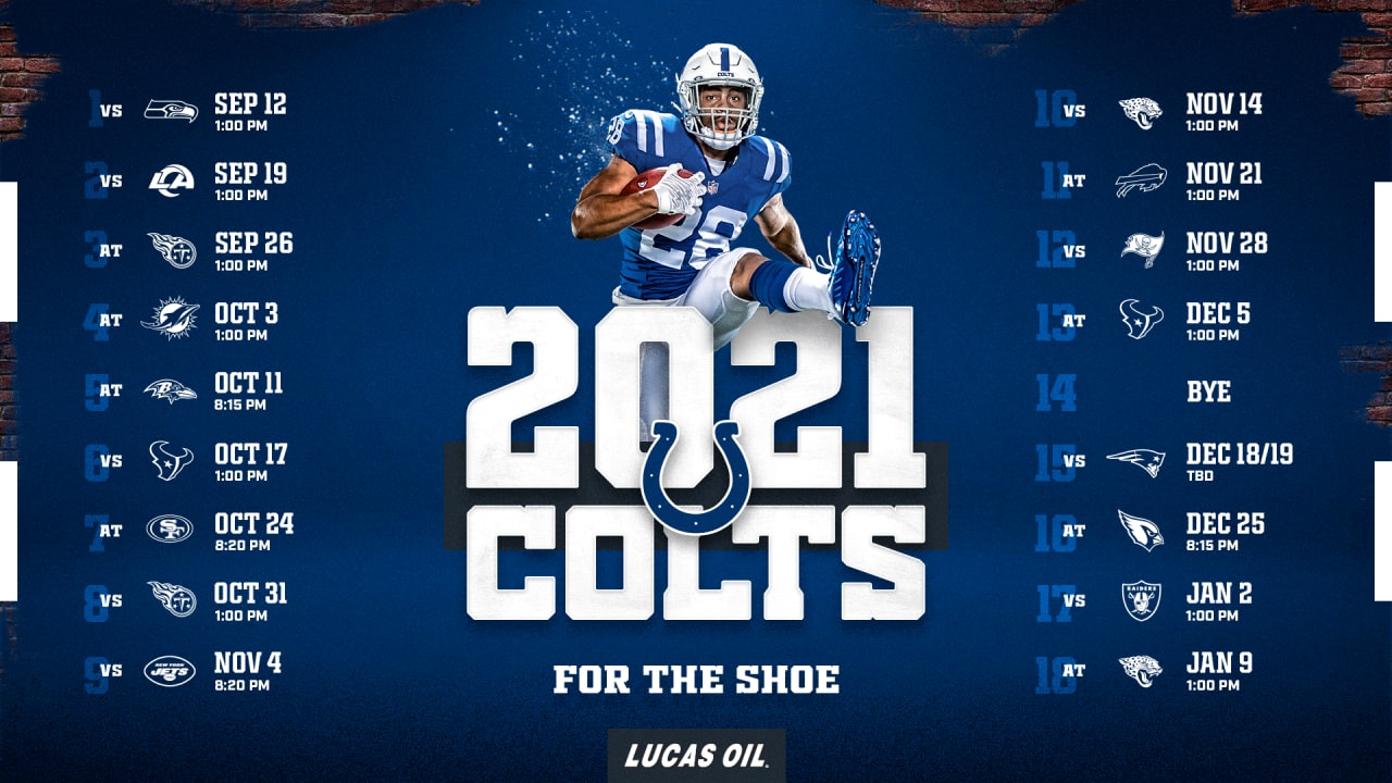 2021 NFL Schedule Release: Colts' 17-game regular season schedule