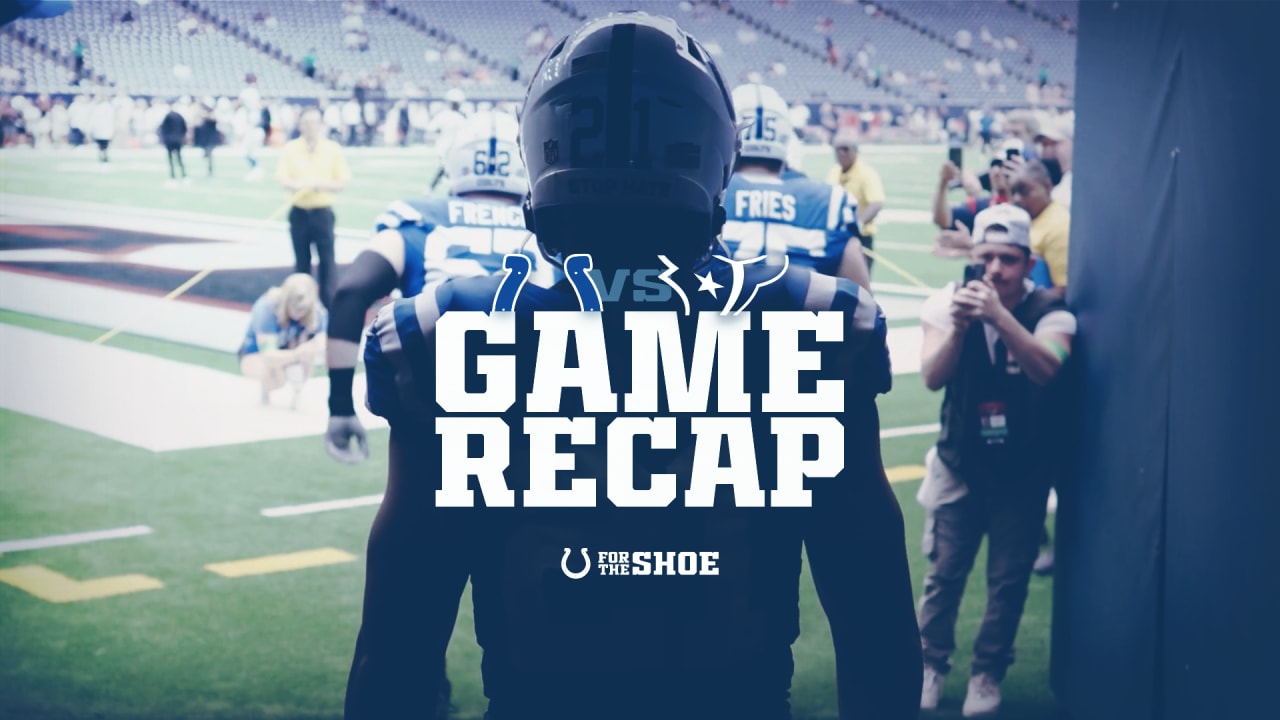 NFL Week 2 Game Recap: Indianapolis Colts 31, Houston Texans 20