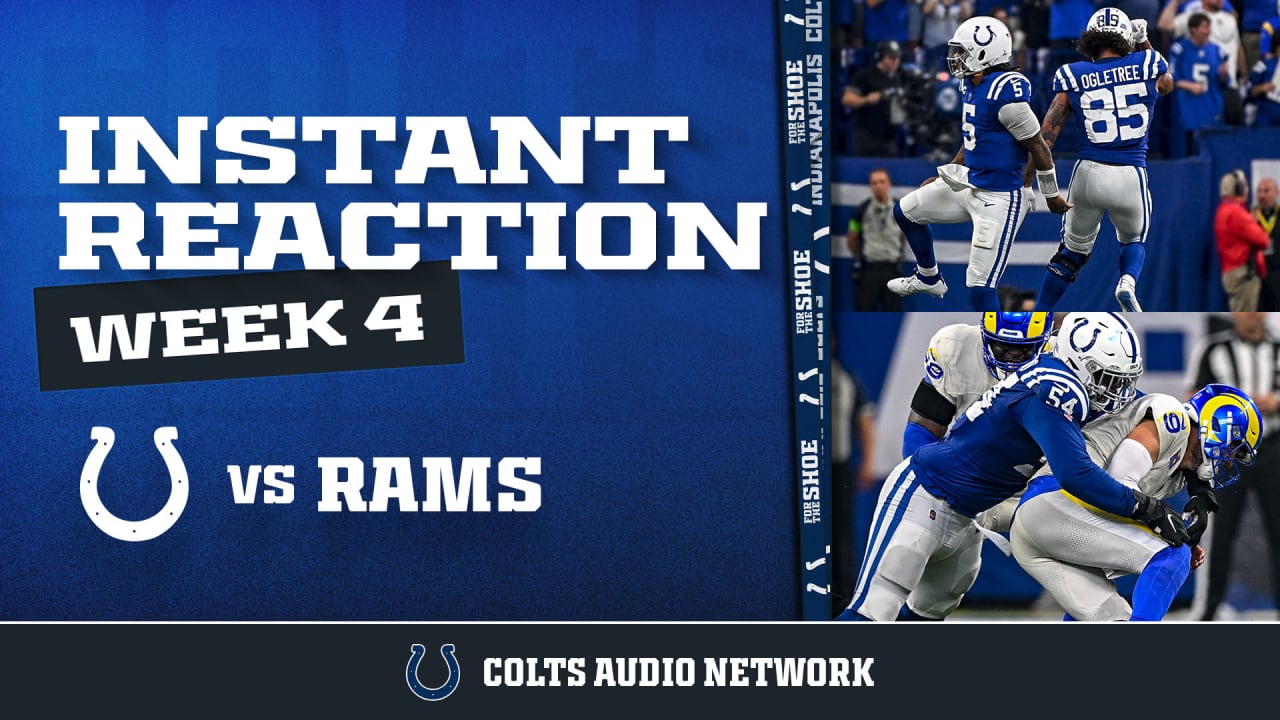 Instant Reaction Colts vs. Rams, Week 4