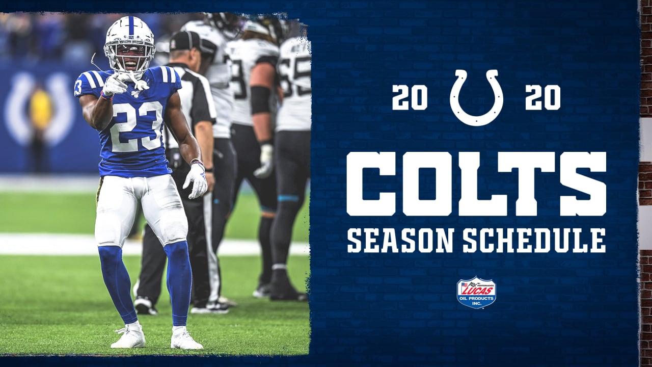 2020 Indianapolis Colts Schedule: Complete schedule, tickets and matchup  information for 2020 NFL season