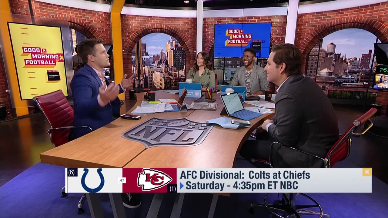 Kyle Brandt makes awkward 'World Wars' joke live on TV with Good Morning  Football on the road in London