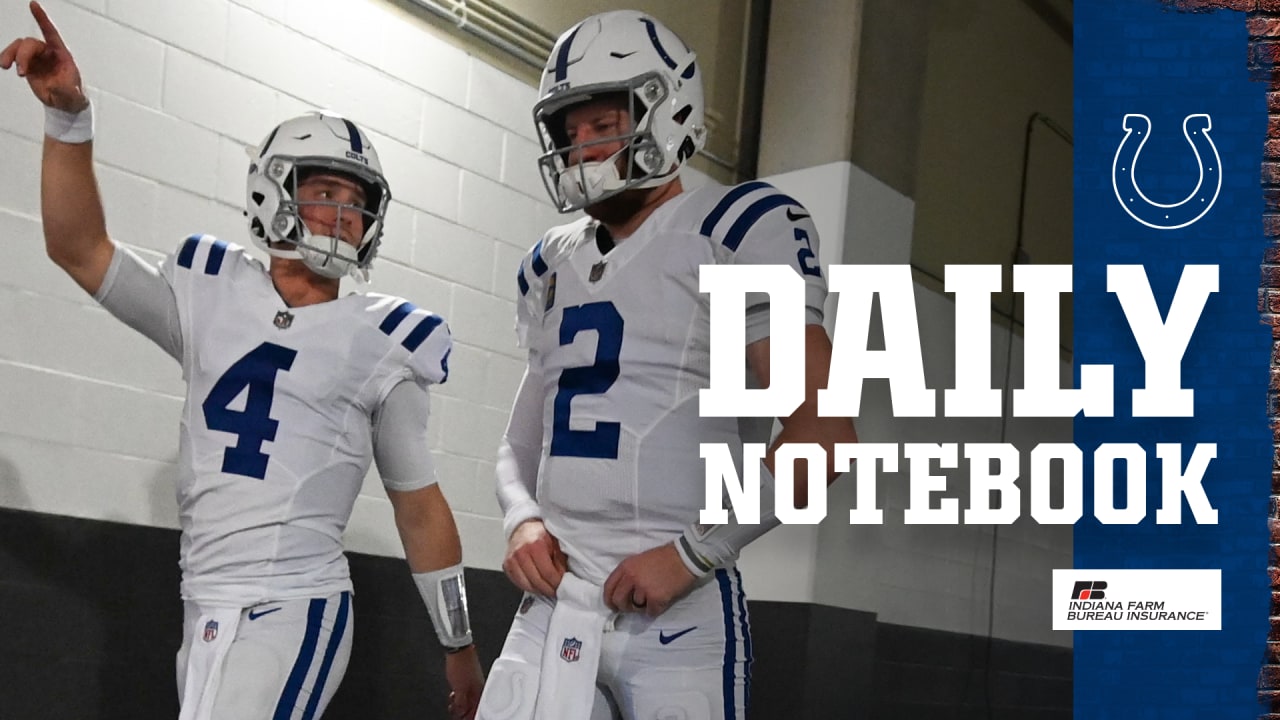 Colts Daily Notebook: Quarterback Status Update With Carson Wentz, Sam ...