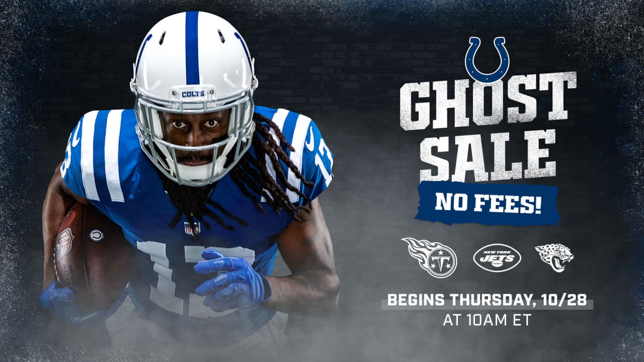 No-Fee 'Ghost Sale' Tickets Available For Next Three Colts Home Games  Beginning October 28th at 10 a.m.