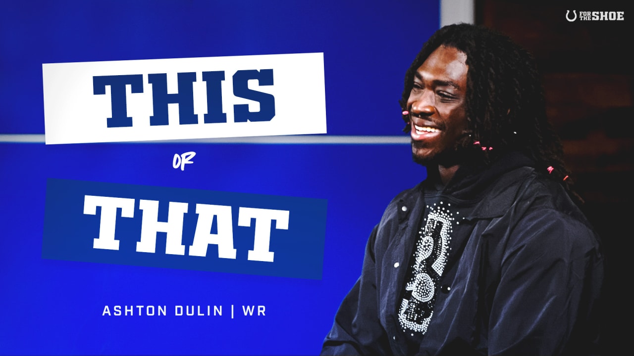 Film Session Interview with Colts Wide Receiver Ashton Dulin 