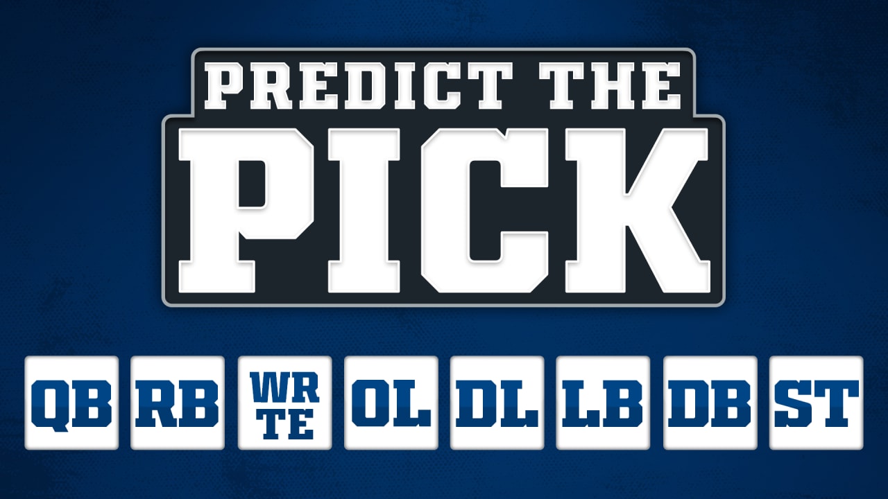 Submit your guess for the position the Colts will draft first in