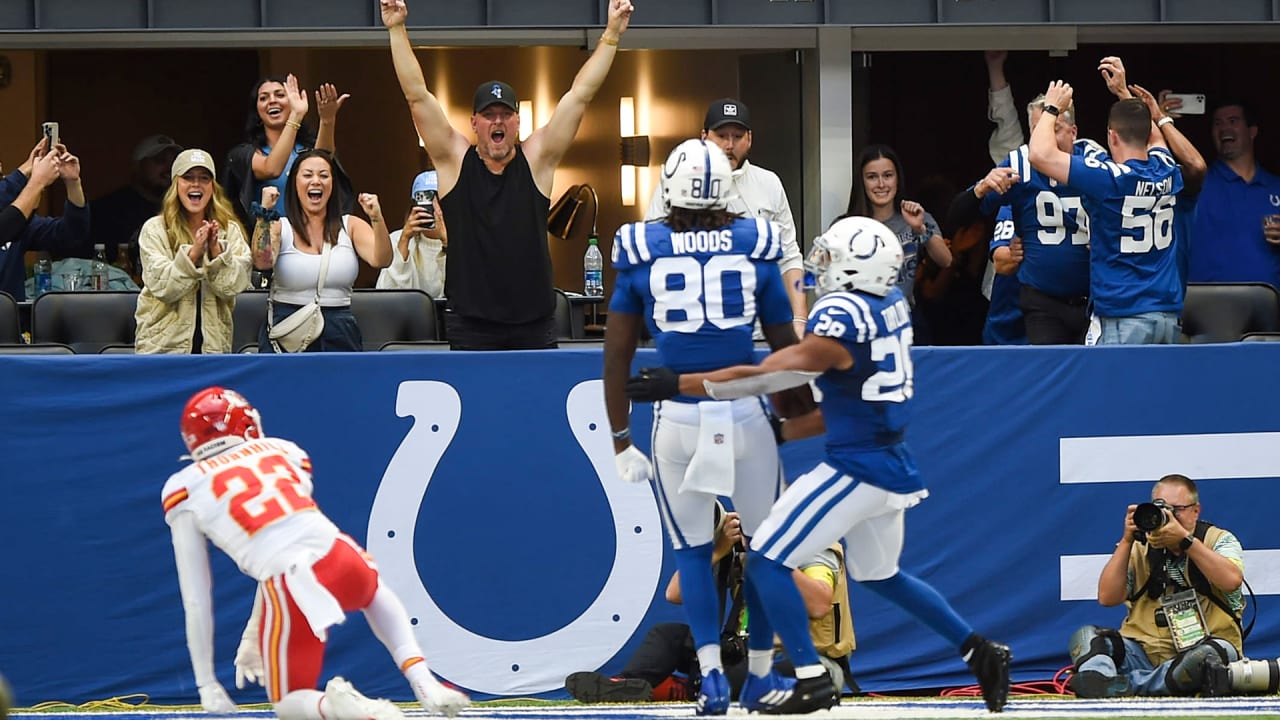 Jelani Woods Catches Game-Winning Touchdown to Lift Colts Over Chiefs -  Sports Illustrated Virginia Cavaliers News, Analysis and More