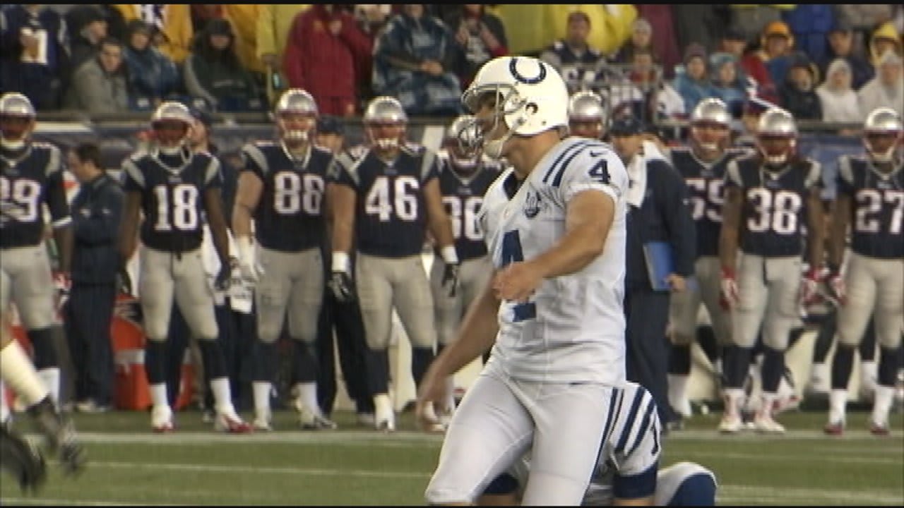Colts vs. Pats Wed. Report Vinatieri on Rivalry