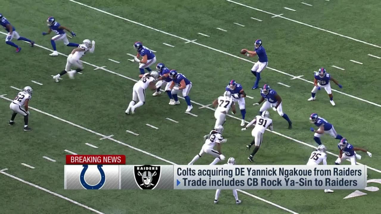 Raiders acquire CB Rock Ya-Sin via trade with Colts