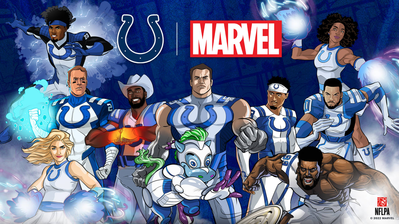 Indianapolis Colts NFL Football Hulk Marvel Avengers Sports Youth