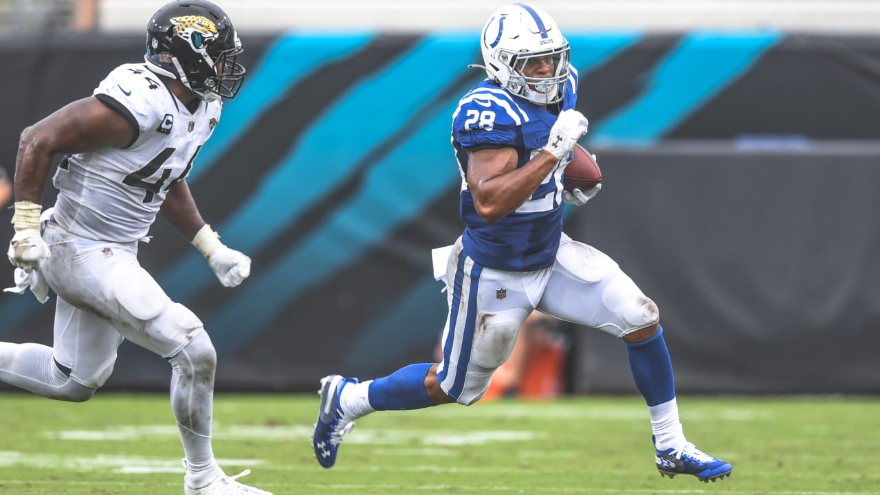 Rookie Jonathan Taylor will now be the Colts' starting running back after  an injury to Marlon Mack, head coach Frank Reich confirmed