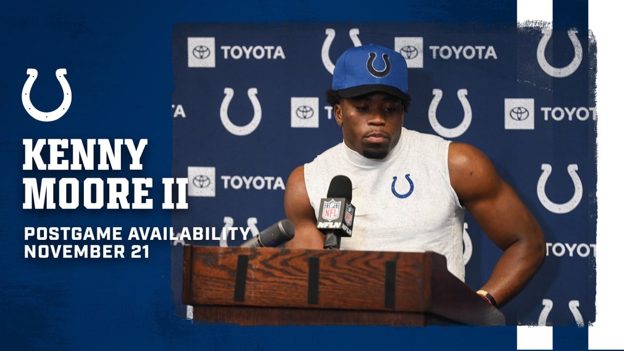 Colts at Bills Postgame Kenny Moore II(00)