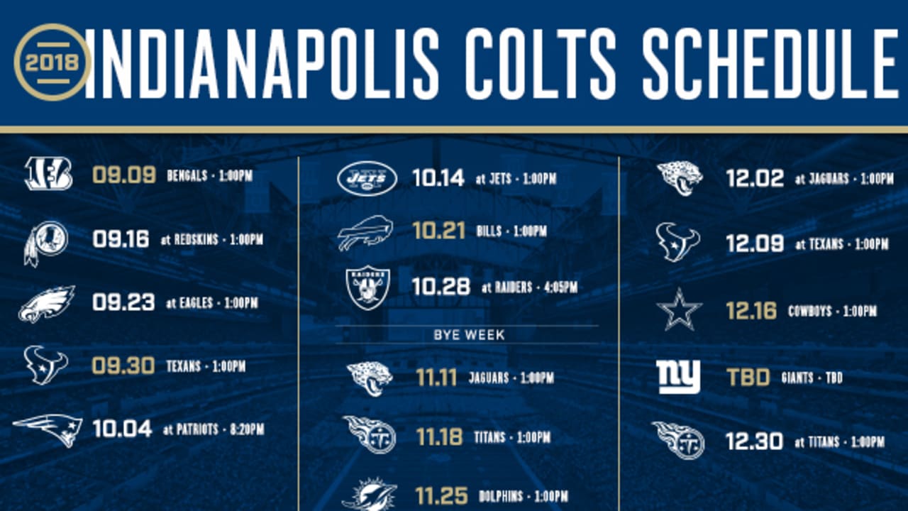 indianapolis colts football schedule