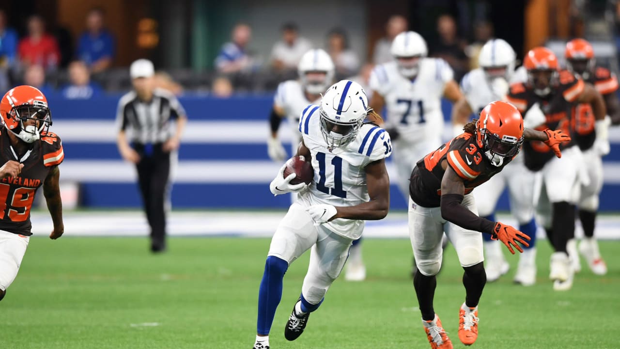 Indianapolis Colts running back Aca'Cedric Ware (38) runs the ball