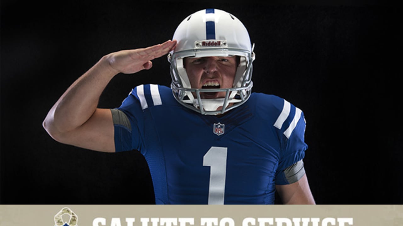 Shaquille Leonard Indianapolis Colts military salute to service