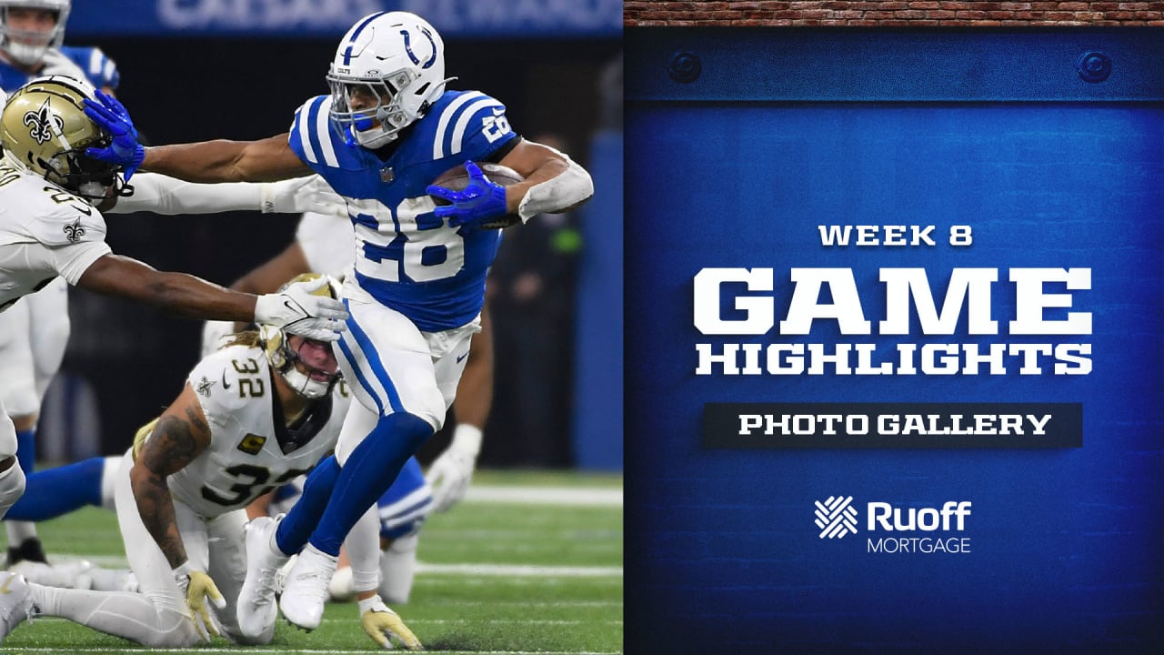 Game Highlights Colts vs. Saints, Week 8