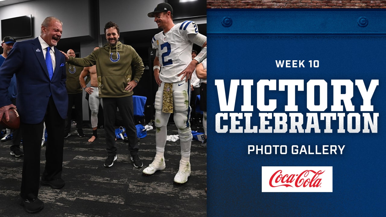 Postgame Celebration Photos from Comeback Victory Over Colts