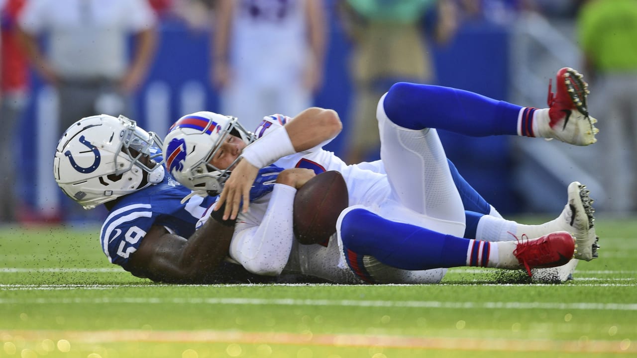 Indianapolis Colts running back Aca'Cedric Ware (38) during NFL football  preseason game action between the