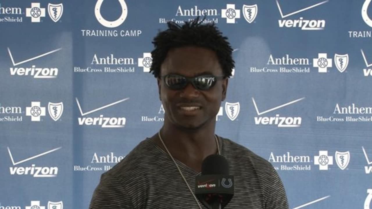 Edgerrin James Visits #ColtsCamp