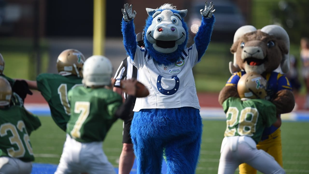 Mascots dance to help fight childhood cancer