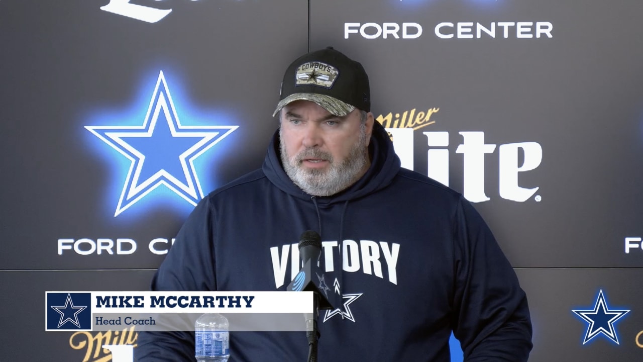 Dallas Cowboys head coach Mike McCarthy has COVID-19