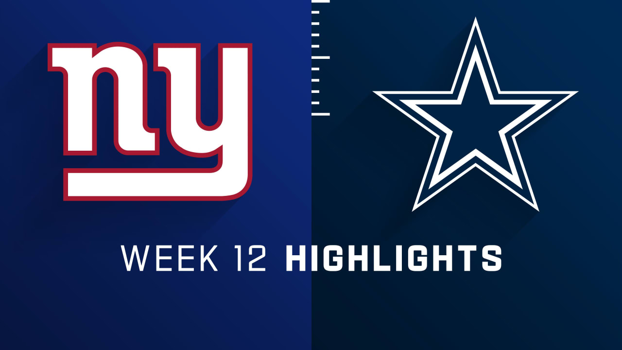 Dallas Cowboys vs. New York Giants highlights