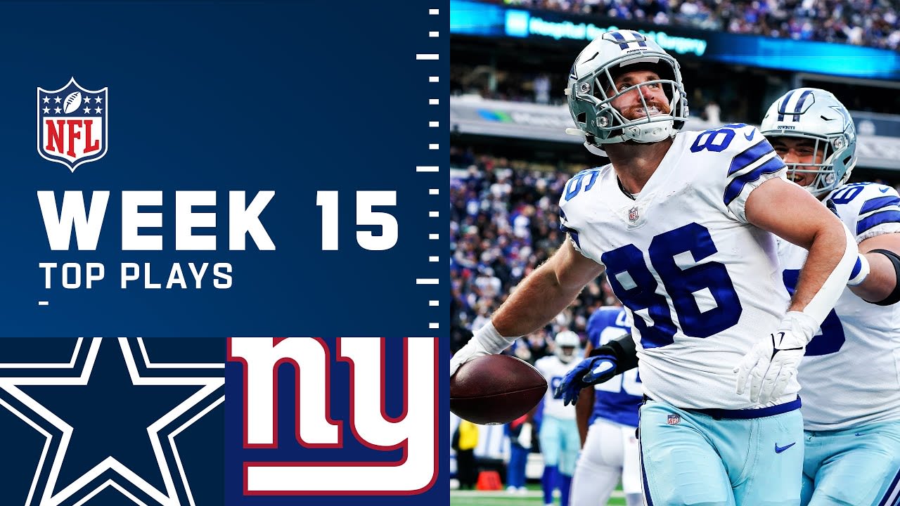 Cowboys' Top Plays Vs Giants | Week 15