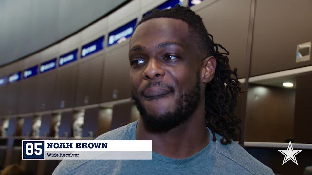 Dallas Cowboys wide receiver Noah Brown of Flanders comes home