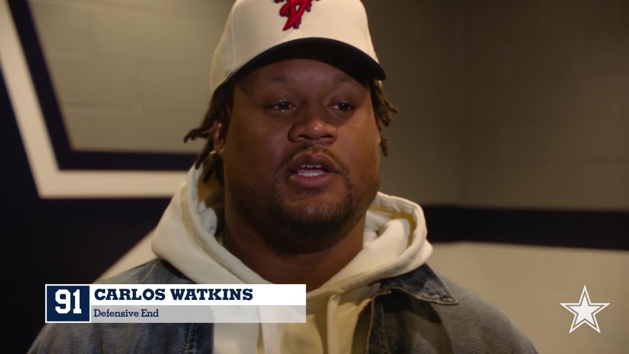 Dallas Cowboys defensive tackle Carlos Watkins (91) is seen during