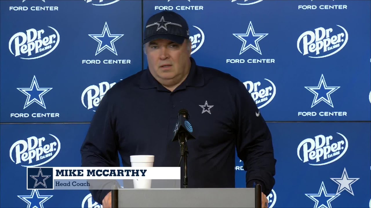 Head Coach Mike McCarthy Press Conference: We Are Past Sunday, #NEvsDAL