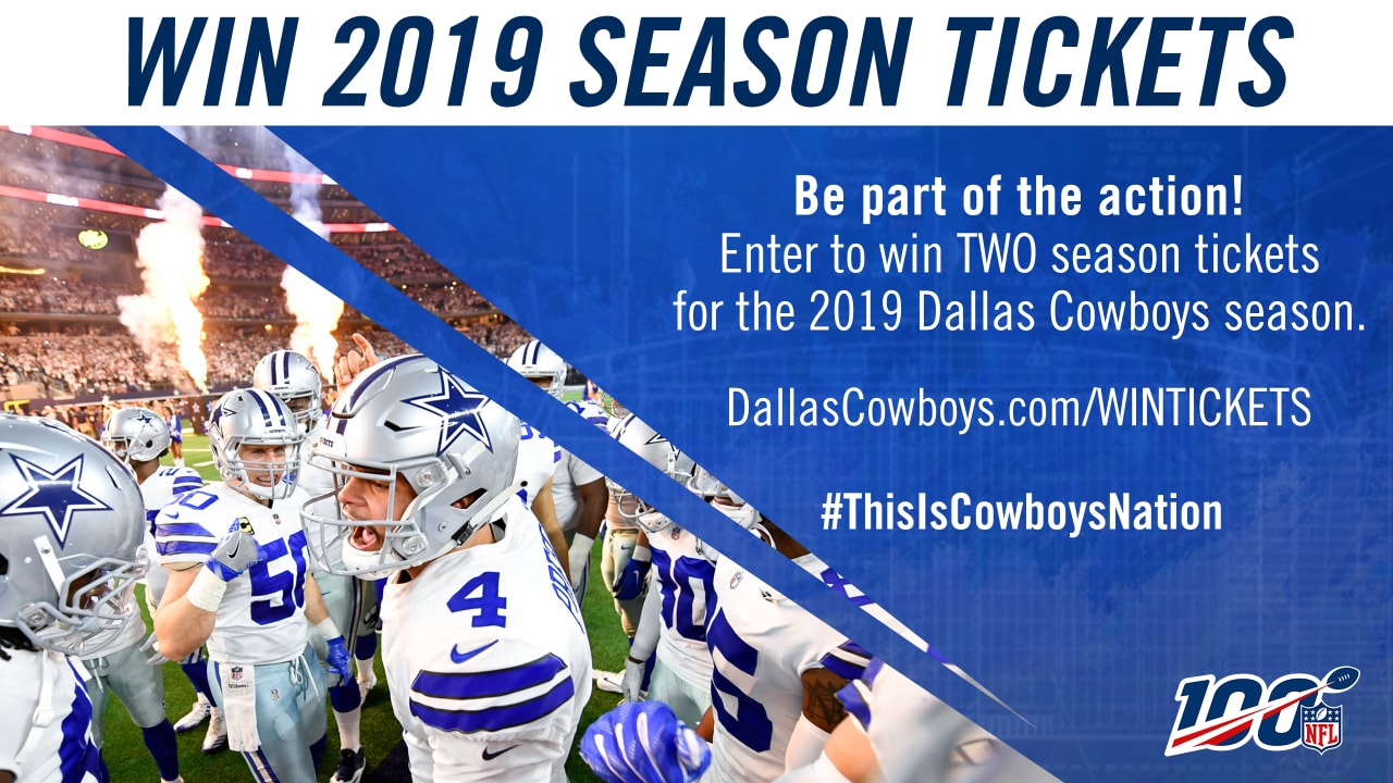 NFL 100 Dallas Cowboys Win Tickets