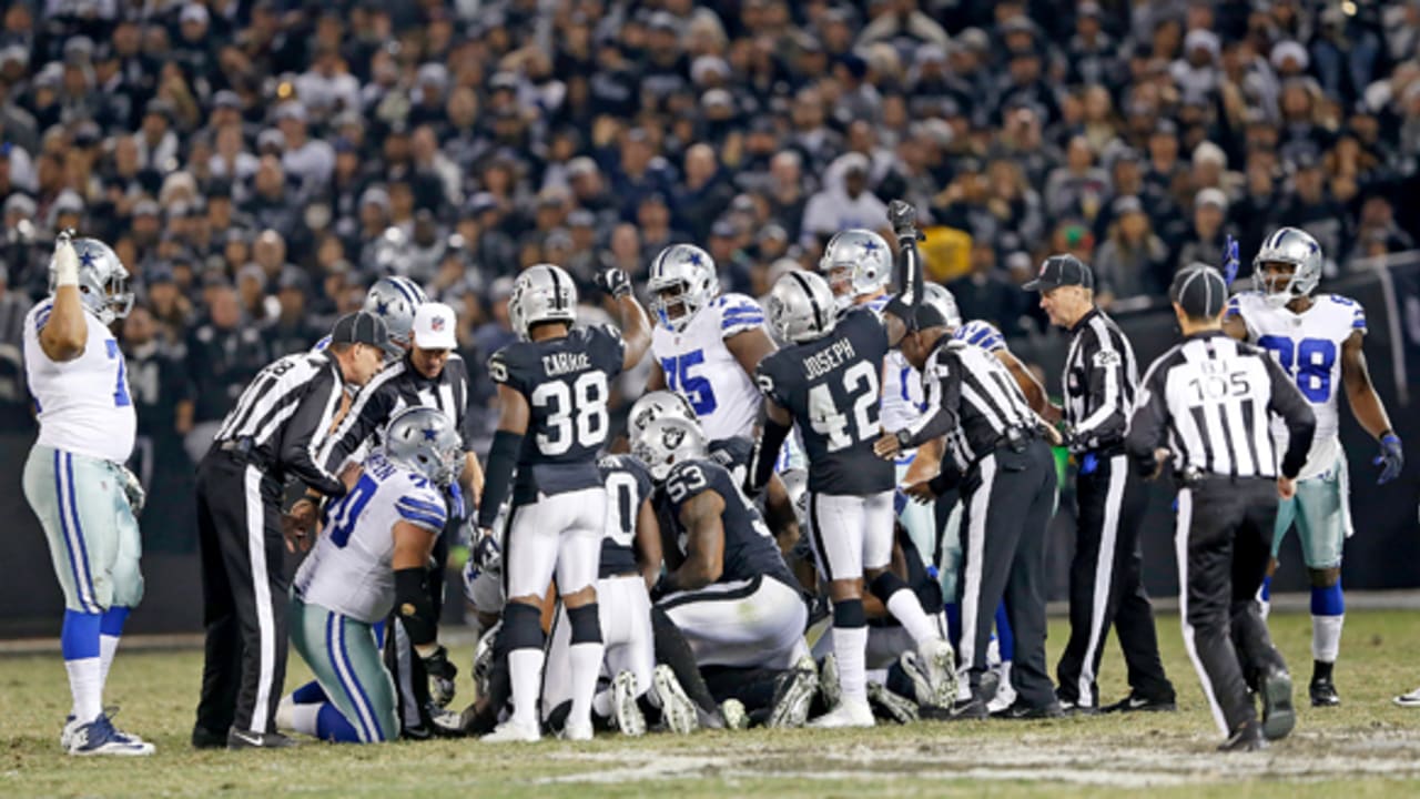 NFL referee Gene Steratore explains index card usage in Dallas Cowboys' win  over Oakland Raiders, NFL News